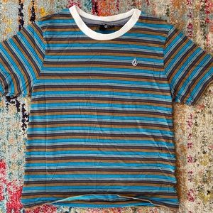 Striped Volcom tee